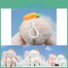 Entzückende Plüschtier-Schlüsselanhänger-Puppe im Ins-Stil mit Karotten-Hase für Taschen und Accessoires