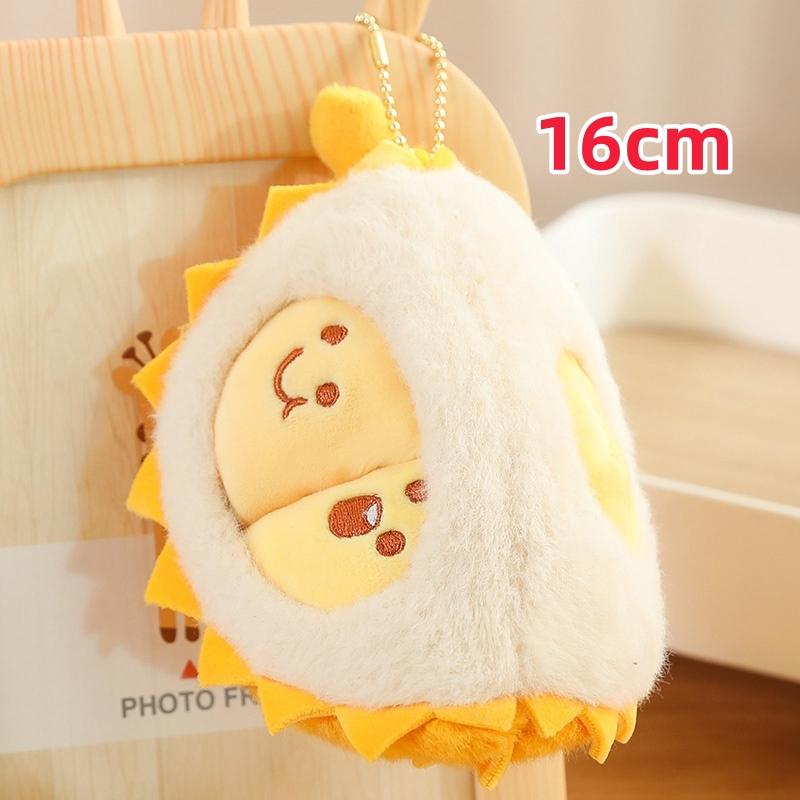 Creative Simulation Detachable Durian Fruit Shape Plush Toy Pillow Durian Decompression Toy Tearable Soft Doll Festival Gifts