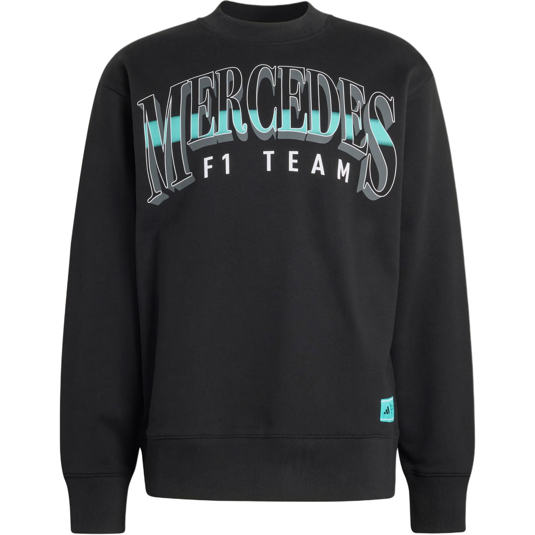 

Adidas X Mercedes Collaboration AMG Petronas F1 Las Vegas Team Comfortable Soft Loose Fit Crew Neck Long Sleeve Sweatshirt Men sweatshirt KG4747 2XL