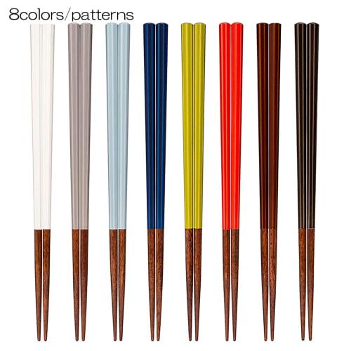 Sunny Life Design Wakasa Lakk Spisepinner, Tåler Oppvaskmaskin, Naturtre, 22,5 cm, Voksen/Unisex, Åttekantet Tosai Design, Misora, Lyseblå, Laget i