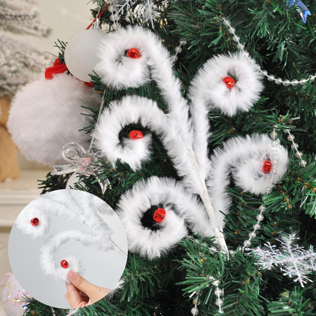 Christmas Decoration Simulation Artificial Plush Candy Bell