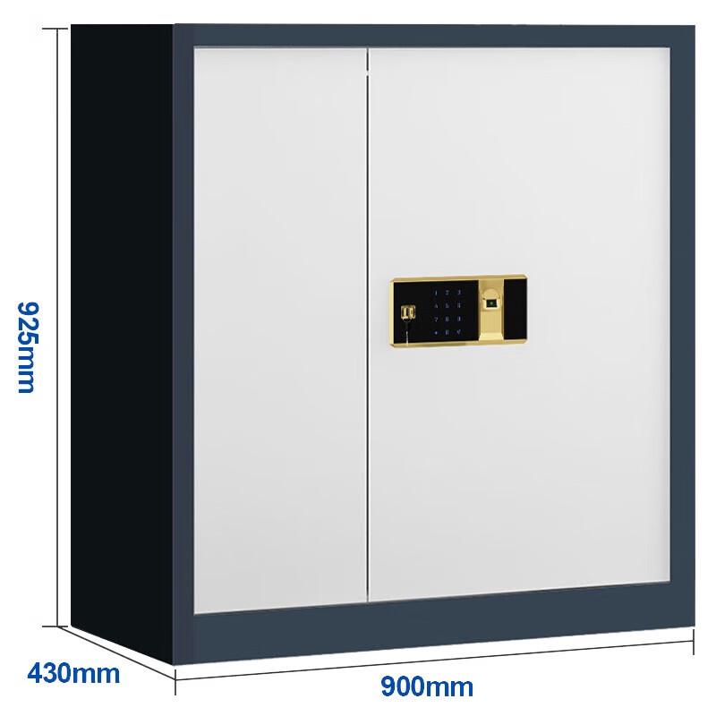 Steel Office Security Cabinet with Fingerprint Lock & Drawers