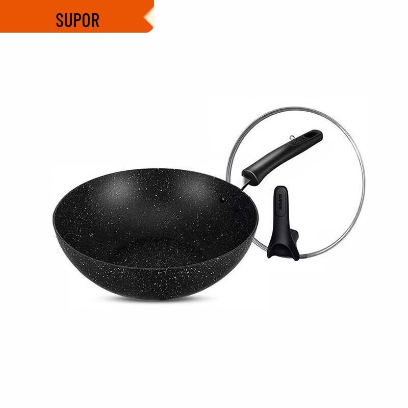 

SUPOR 30cm Non-stick Flat-Bottom Wok