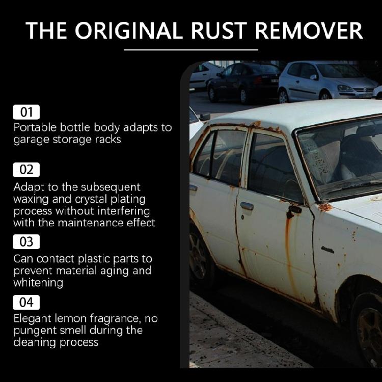 Powerful Oxidation Remover Sprayer for Car Parts Chains Tools Fast Reaction Formula Breaks Down Rust Without Scrubbing