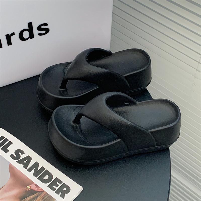 Fashion Pink Platform Slippers Women Thick Sole Soft Summer Eva Slippers Female Non-slip Flip-flops Ladies Comfort Outdoor Beach Slipper