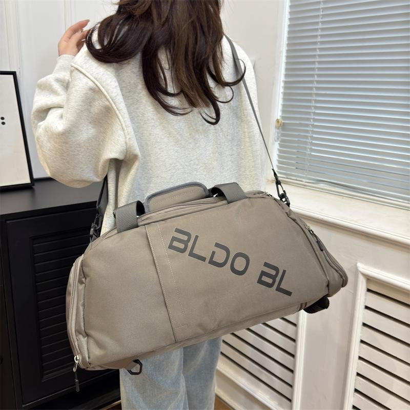Men's and Women's Multi-functional Luggage, Large-capacity Casual Portable Travel Bag, Dry and Wet Separation, Double Shoe Compartment, Fitness Bag.