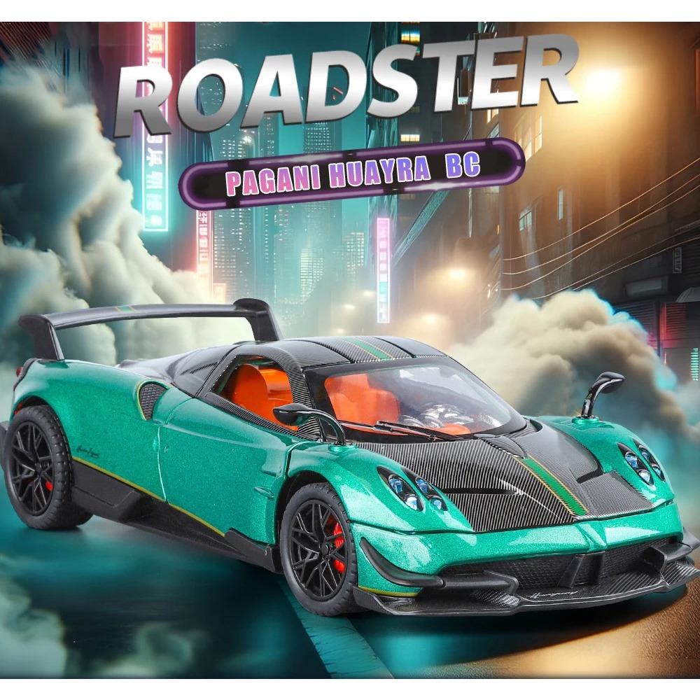 1/24 Pagani Huayra BC Alloy Sports Model Diecast Metal Racing Car Vehicles Model Simulation Sound Light Collection Kids Toy Gift