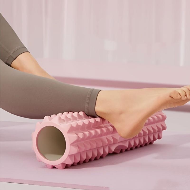 1pc EVA Foam Massage Roller for Yoga & Pilates, Medium Firmness, Manual Operation, Fitness Back Exercise Tool