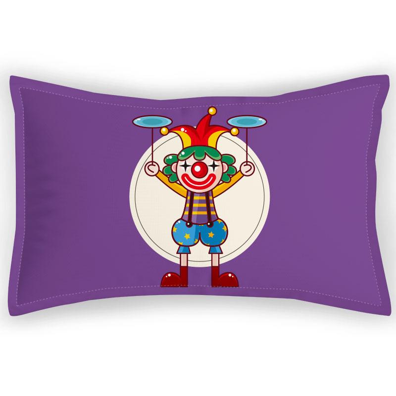 Children's Pillowcase Circus Clown Print Children's Pillowcase Cartoon Animation Soft Skin-friendly Pillowcase