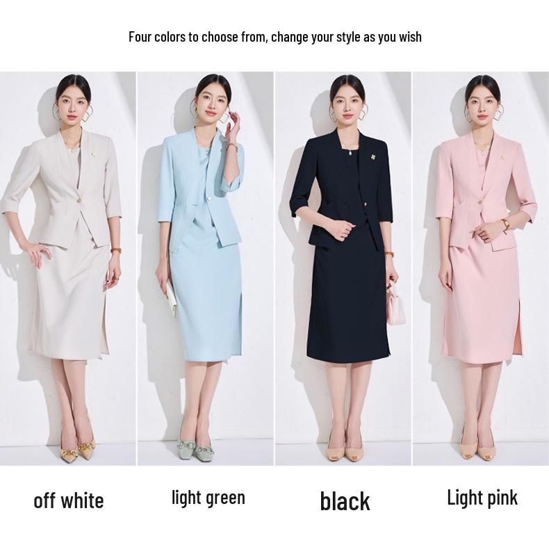 2025 Women's White Blazer: High-End Professional Attire with Goddess Style for the Workplace