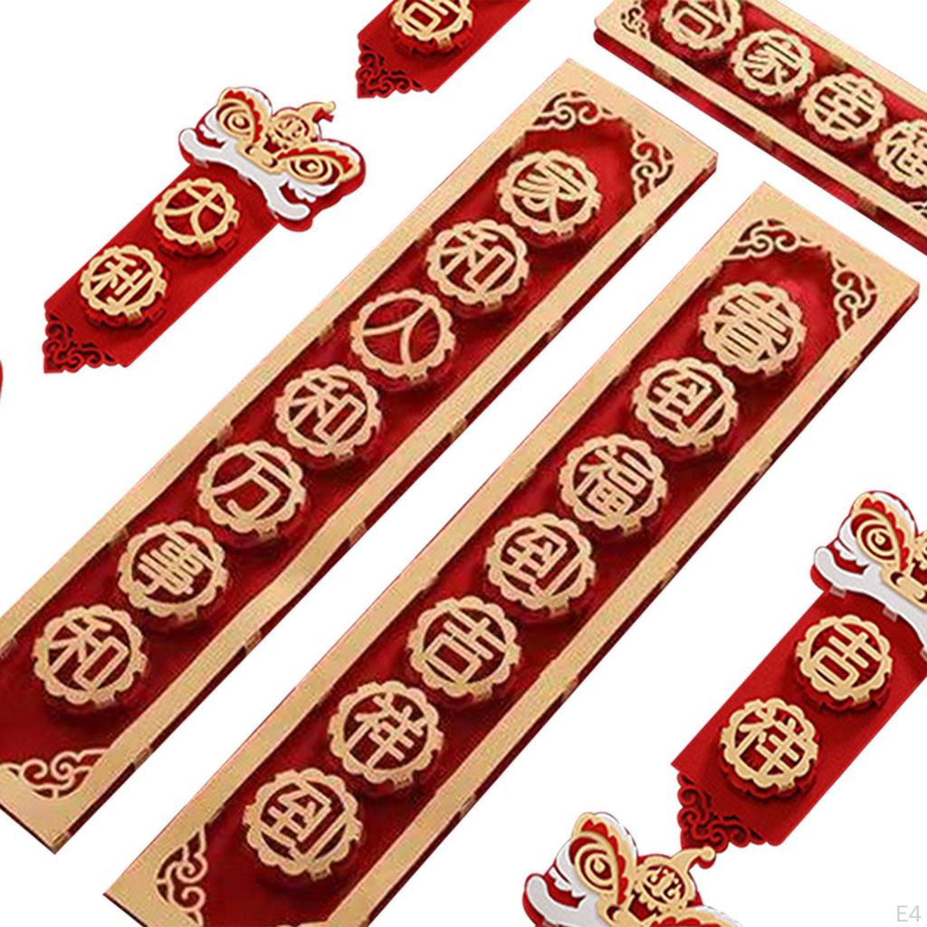 Chinesisches Neujahrs-Couplets Chunlian Banner Kreatives Duilian Frühlingsfest für die Tür