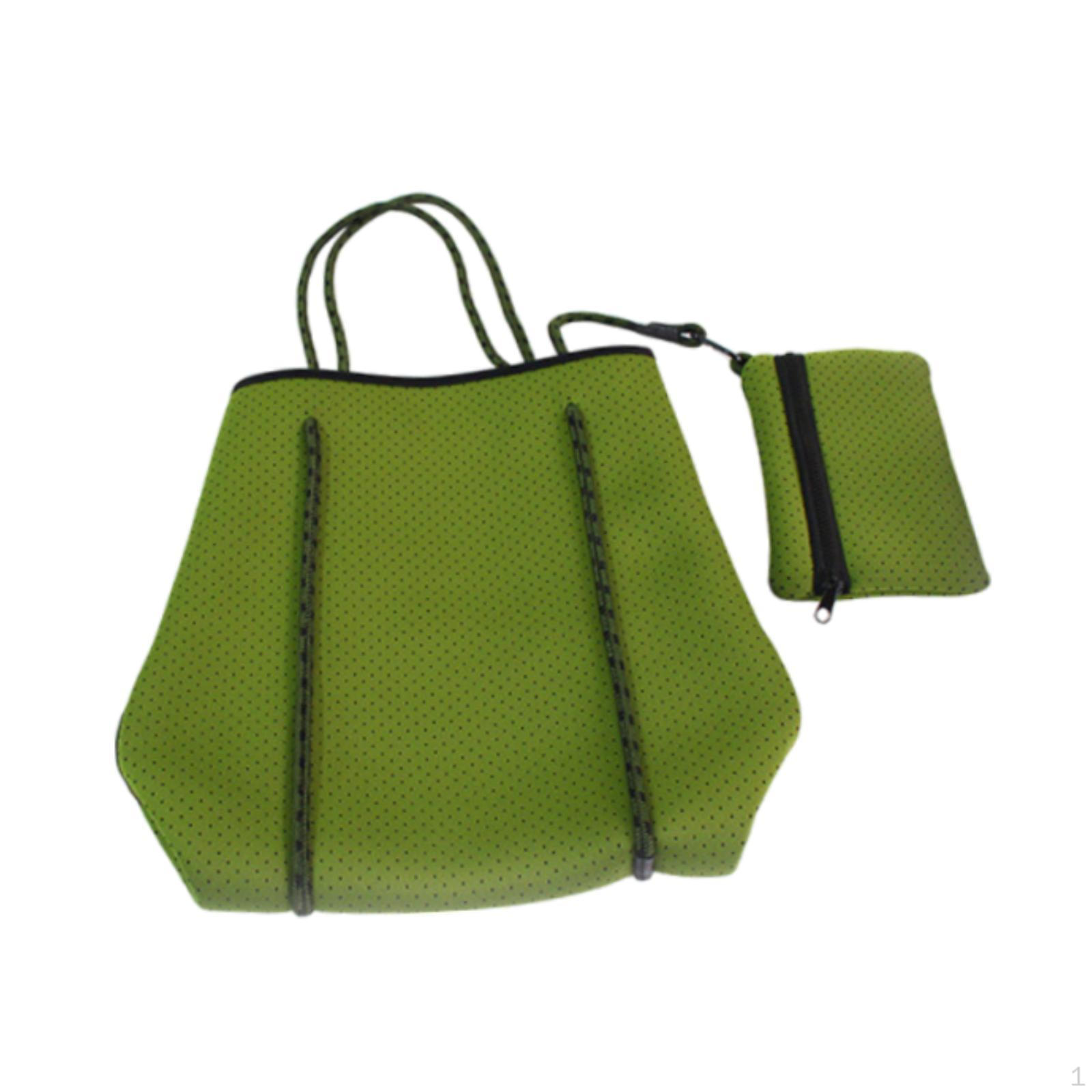 

Неопреновая сумка для пляжа с внутренними отверстиями для сумки для бассейна для путешествий зелёный