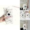 Adorable West Highland Terrier Plush Toy With Sound Soft Short Plush Material