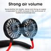 Neck Fan Portable Fan Hand Free Mini USB Rechargeable Neck Fan Cooling Wearable Suitable Fan  Air Cooler for Outdoor Sports
