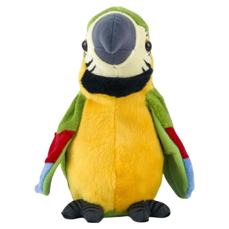 

Electronic Pet Parrot Toy Stuffed Toy Talking Parrot Toy Singing Cuddly Doll Toddler Musical Dolls Education Toy 1 зелёный