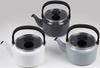 Fuji Enamel Kettle with Glass Lid, 2.0L, Sky Gray, AMZ-2.0K.SG