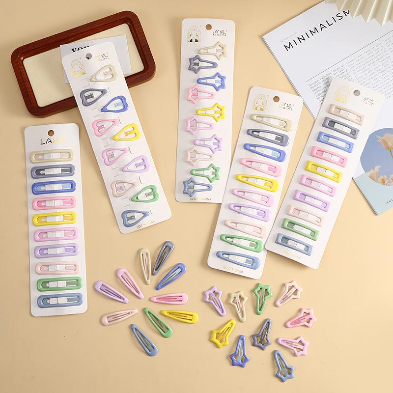 2023 Ice Cream Color Star Hair Clips for Girls – Cute BB Bangs Clips