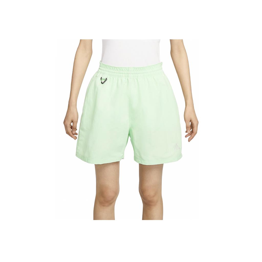 Nike Série ACG Cor Sólida Confortável Treino Respirável Cintura Média Três Quartos Shorts Casuais Femininos shorts Verde DV9536-376