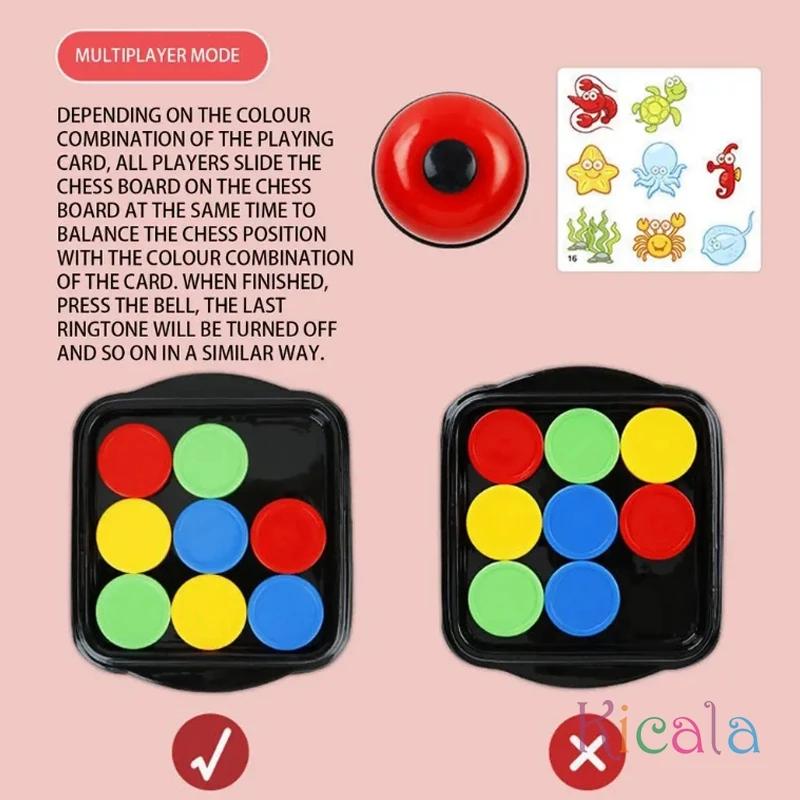 Crazy Push Music Card Pairs Game Educational Strategy Game for Kids Color Sorting Fun Chess Board Game for Family Entertainment