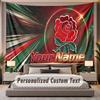 Custom Name Text Tapestry England Rugby Personalized Polyester Wall Tapestry For Bedroom And Room