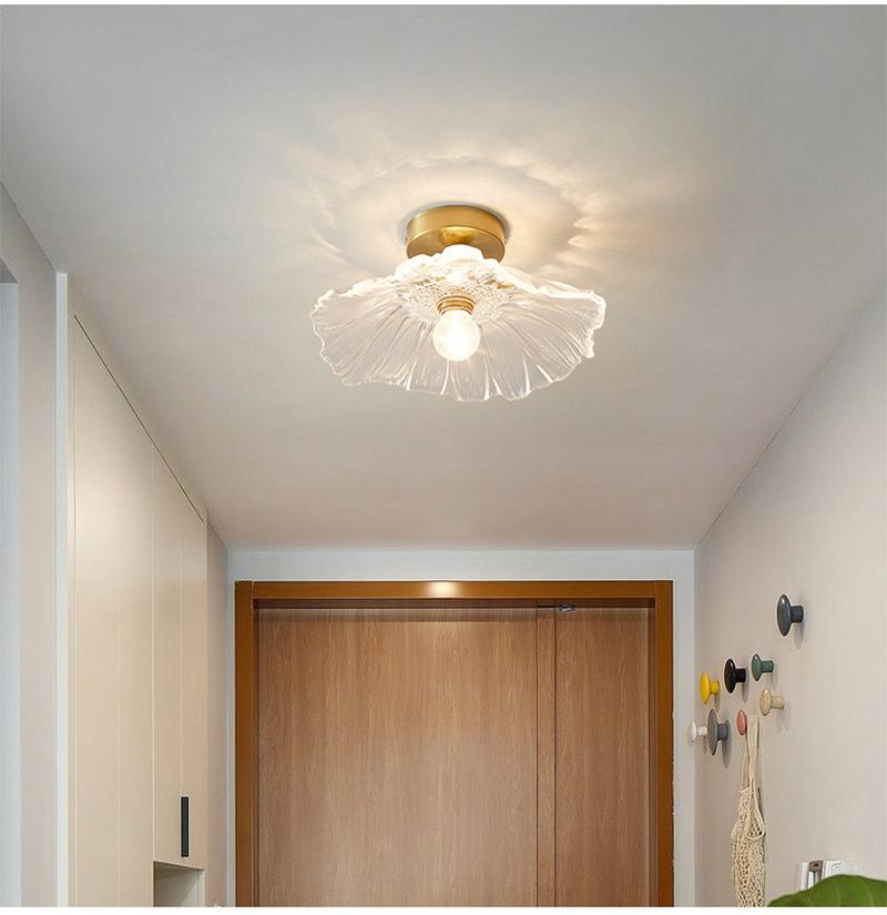 Французская люстра для ресторана Американский сад Простой Кофейня Легкая роскошь Чувство сложности Креативная подвесная лампа в виде лотоса