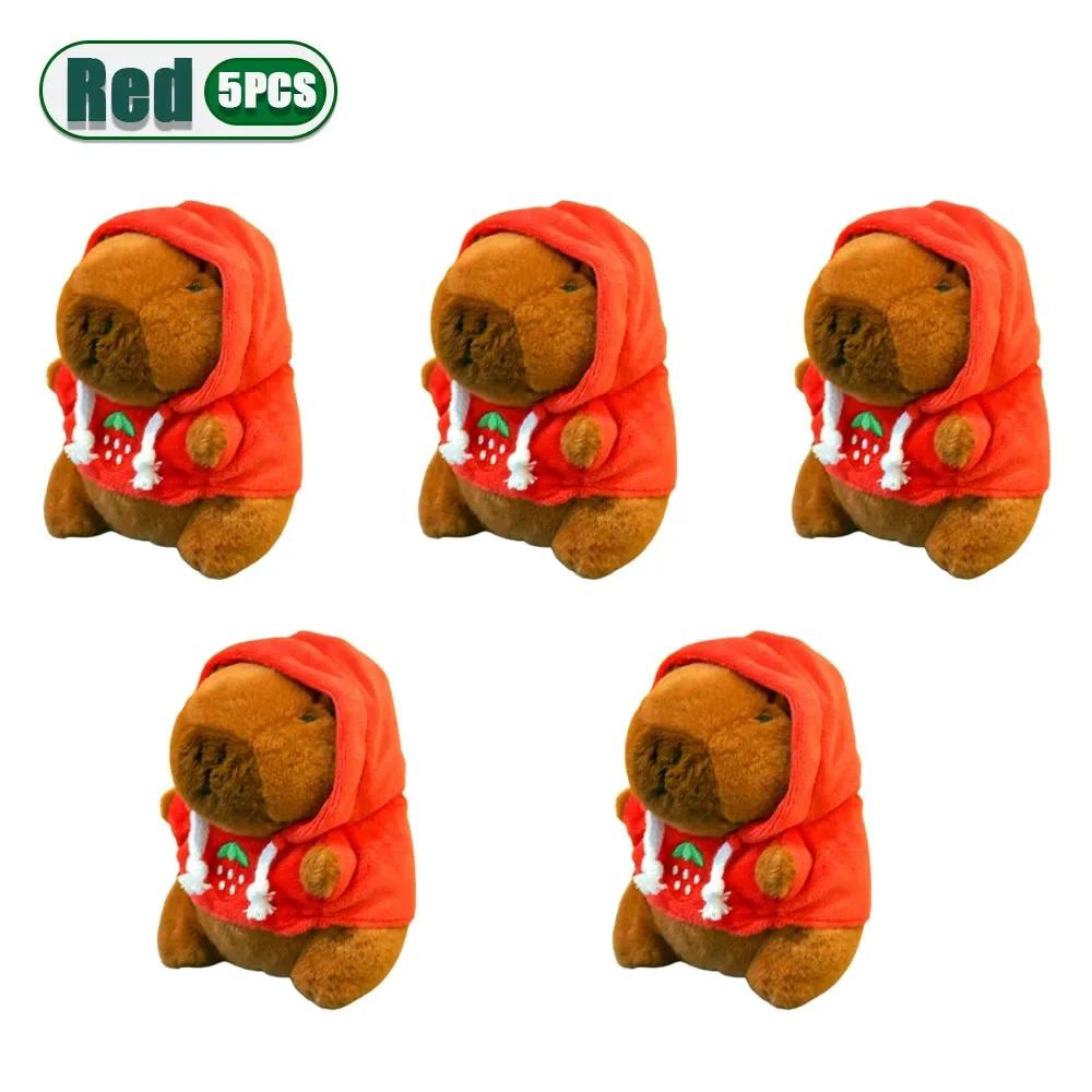 1-20PCS Capybara Plush Toy Keychain Water Pig Plush Doll for Backpack Hanging Christmas Gift Keychain Accesorios