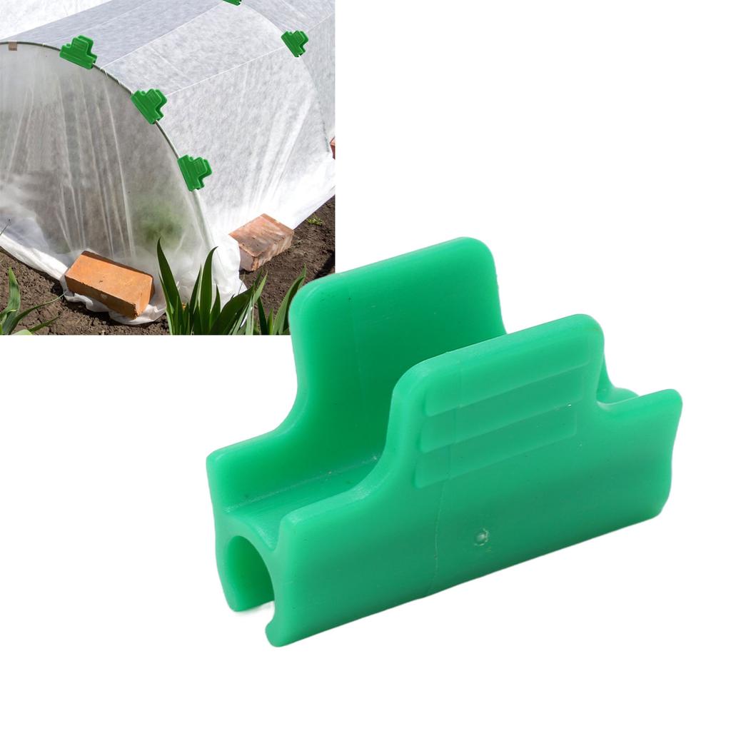 100pcs Greenhouse Clamps Film Row Cover Netting Tunnel Hoop Clip Frame Shading Net Rod Clip Greenhouse Film Clamps