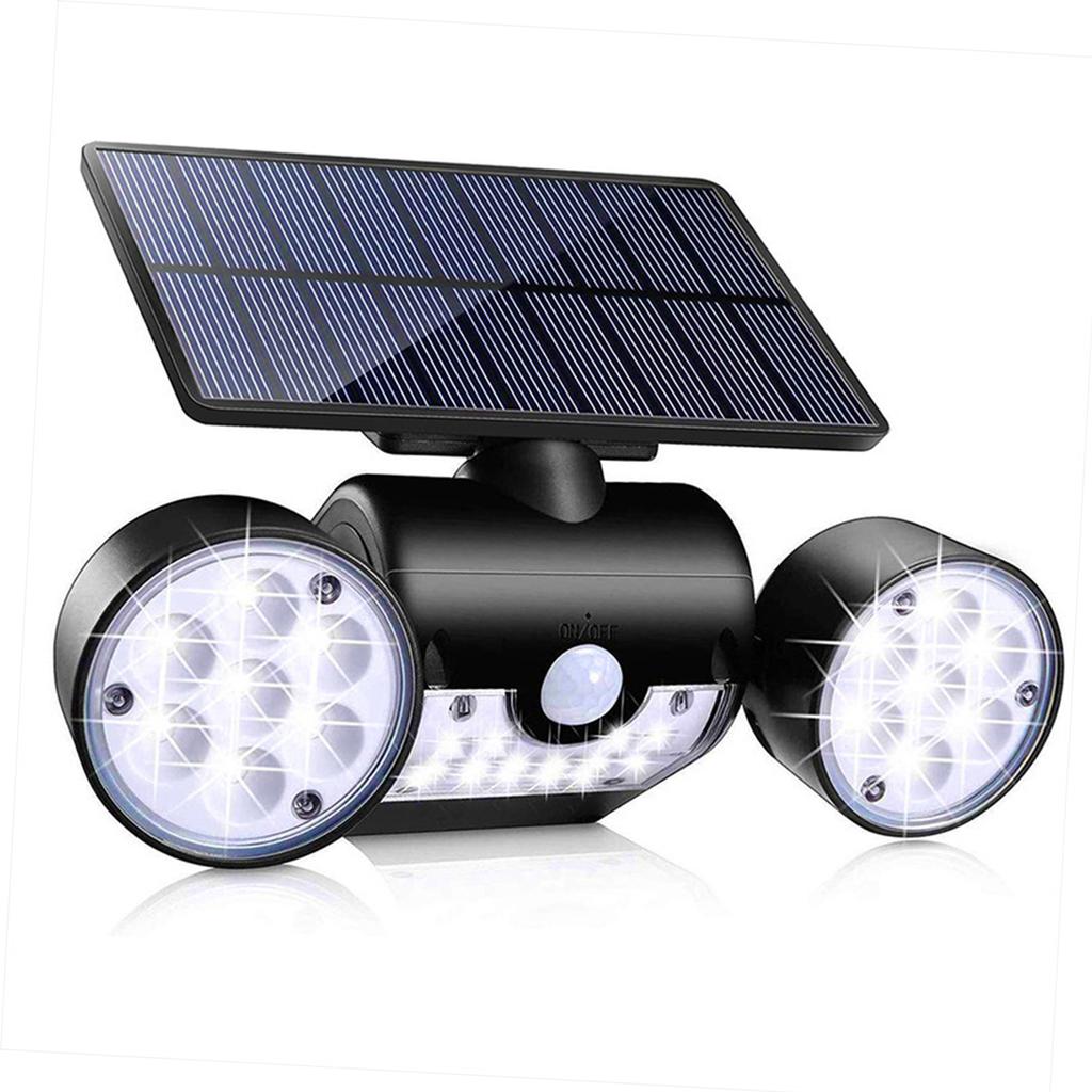 Solar Lamps Body Sensor Lights Garage Road Lights Outdoor Three Head Wall Lights