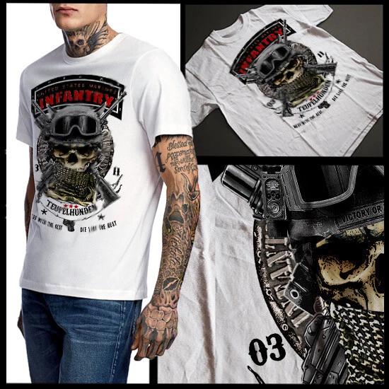 

Infantry T-Shirt Combat Arms 03 Grunt men Cotton Tee Military all sizes 4XL