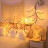 144leds Remote Controlled Enchanted Willow Vine Lights Home Decor Christmas Wall Decoration Light W/8 Flash Modes Bedroom Twikle