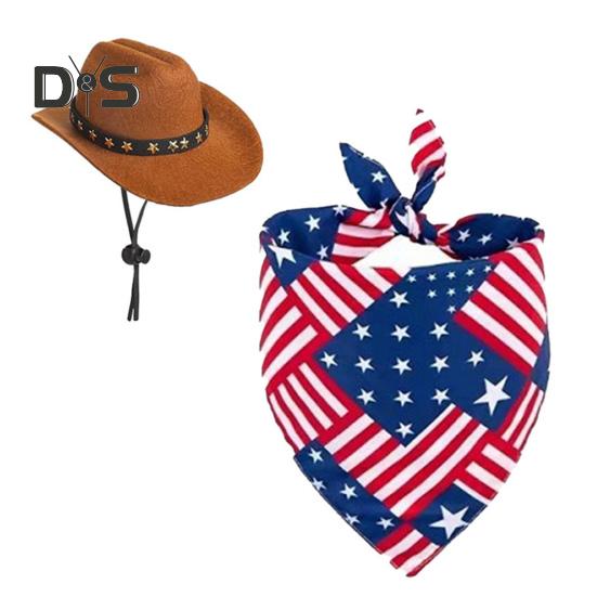 

Наряд гуся на День независимости, балаклава с американским флагом, ковбойская шляпа, набор для 23-дюймовой статуи гуся, патриотическое украшение для газона, сада, патио, двора Sets