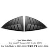 2PCS Car Rear Triangle Window Shutters Triangle Sunshade Modified for Tesla Model Y Louver Side Vent Trim Modified Accessories