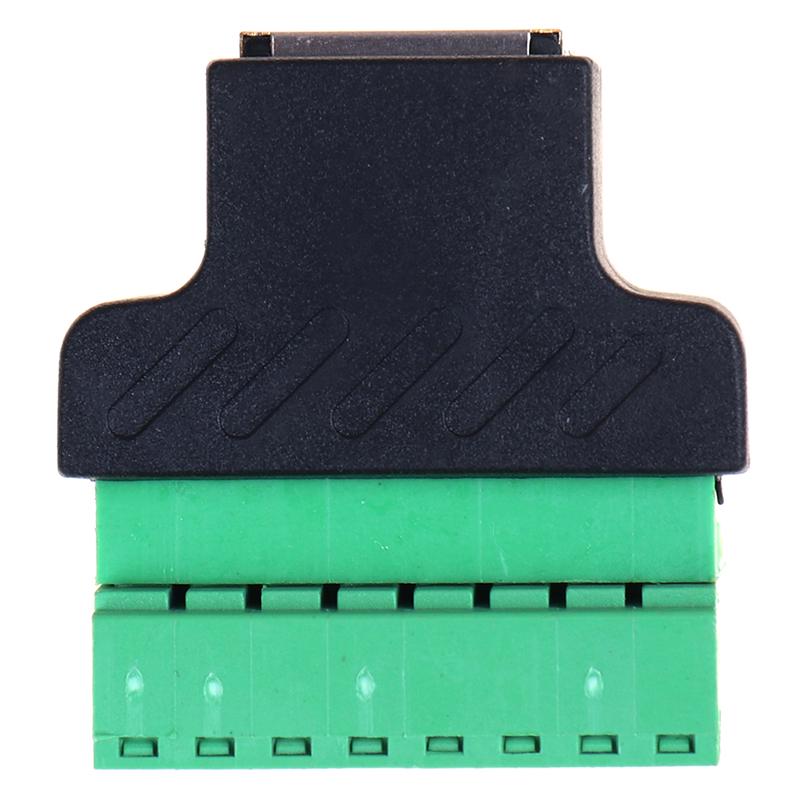 Rj45 Female To Screw Terminal 8 Pin Connector Ethernet Cable Extender Adapter