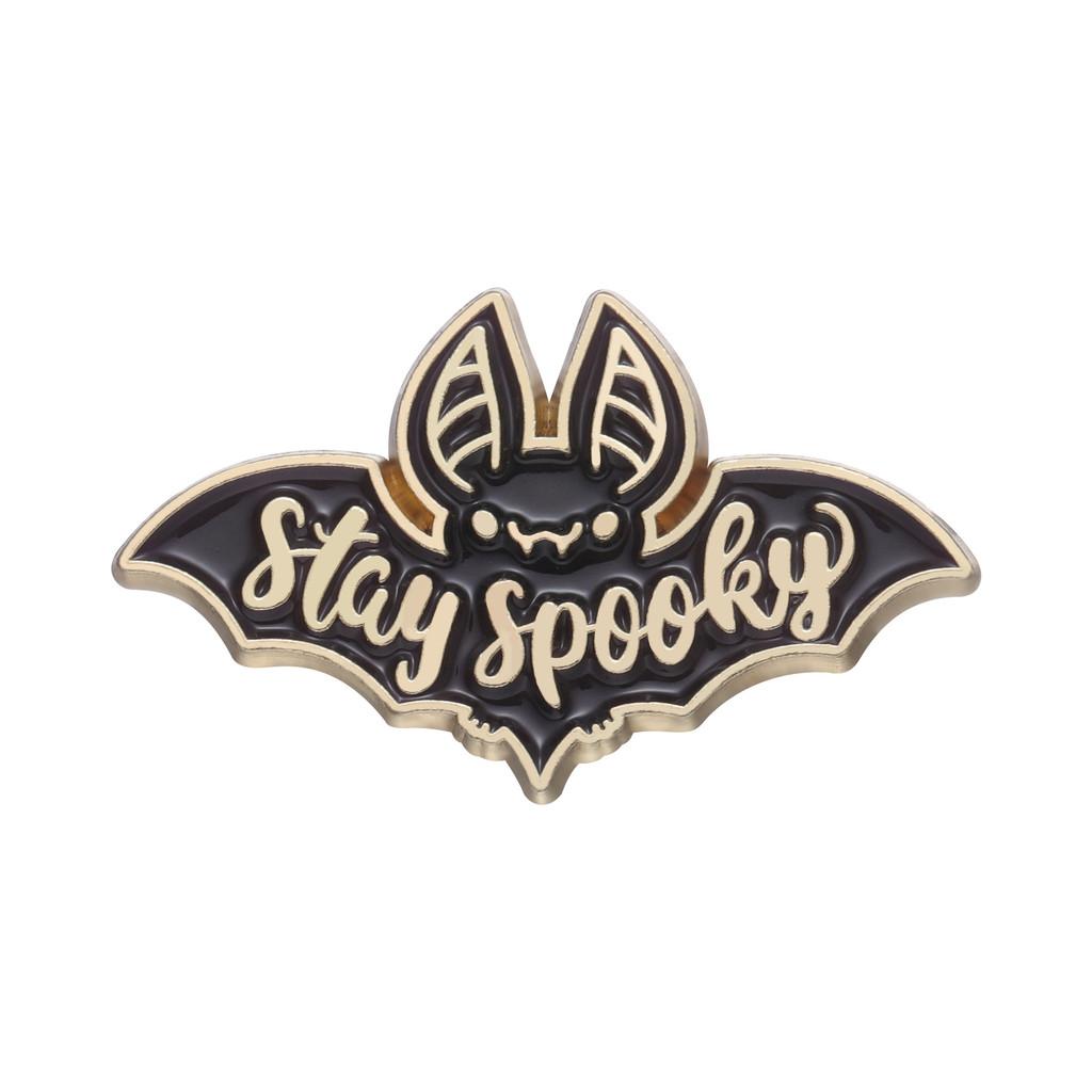 Stylish Cartoon Bat Brooch Made From Highquality Alloy Fun Letter Design Fashion Accessory All For