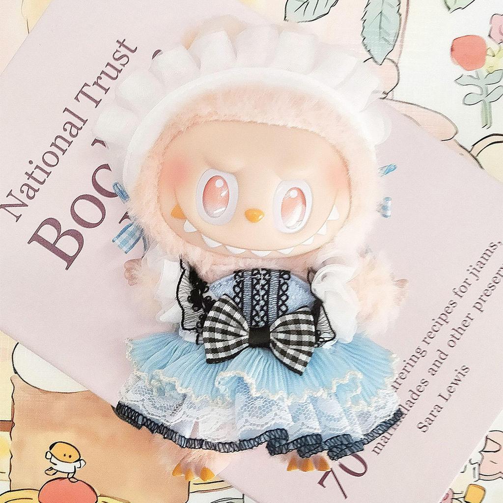 17cm Labubu Doll Clothing Set for 3.0 and First/Second Generation Sitting Party Blind Box Skirt