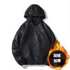 European and American large size autumn and winter new men's PU leather jacket racing locomotive suit slim men's jacket leather jacket