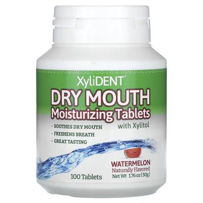 XyliDENT, compresse idratanti per la bocca secca, con xilitolo, anguria, 100 compresse