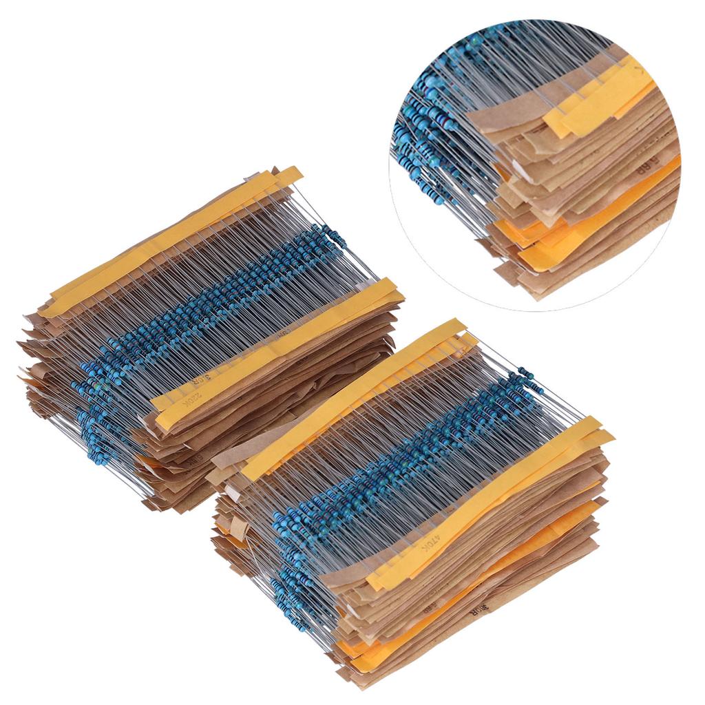 Kit Asortiment Rezistoare 2600 Buc Film Metalic 1R Ohm 3M Ohm 14W Rezistență Accesorii Electronice