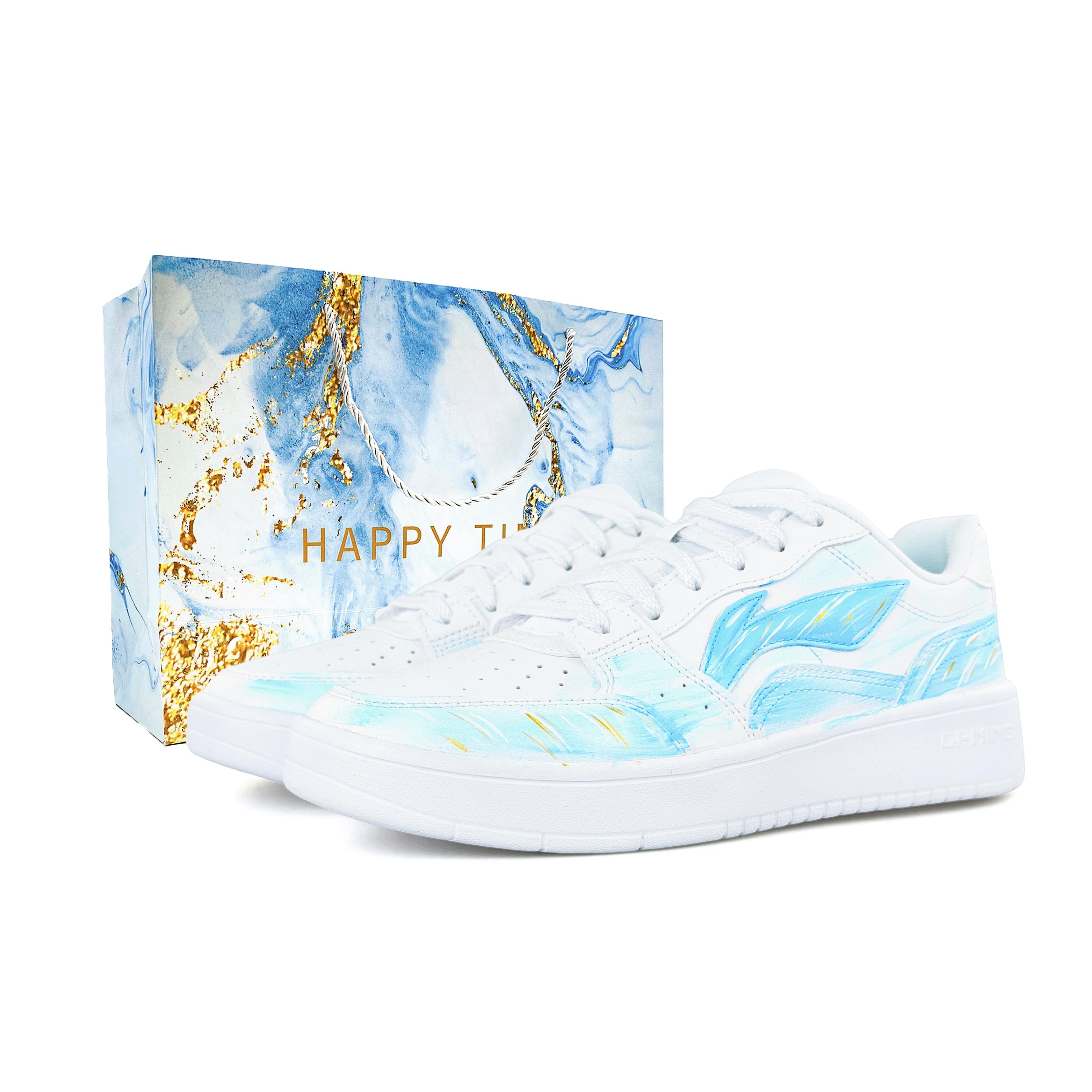 Li Ning Sycee Slip Resistant, Waterproof, Lightweight Low top Skateboard Shoes Men s AGCT339-6(Team169-LD) 44