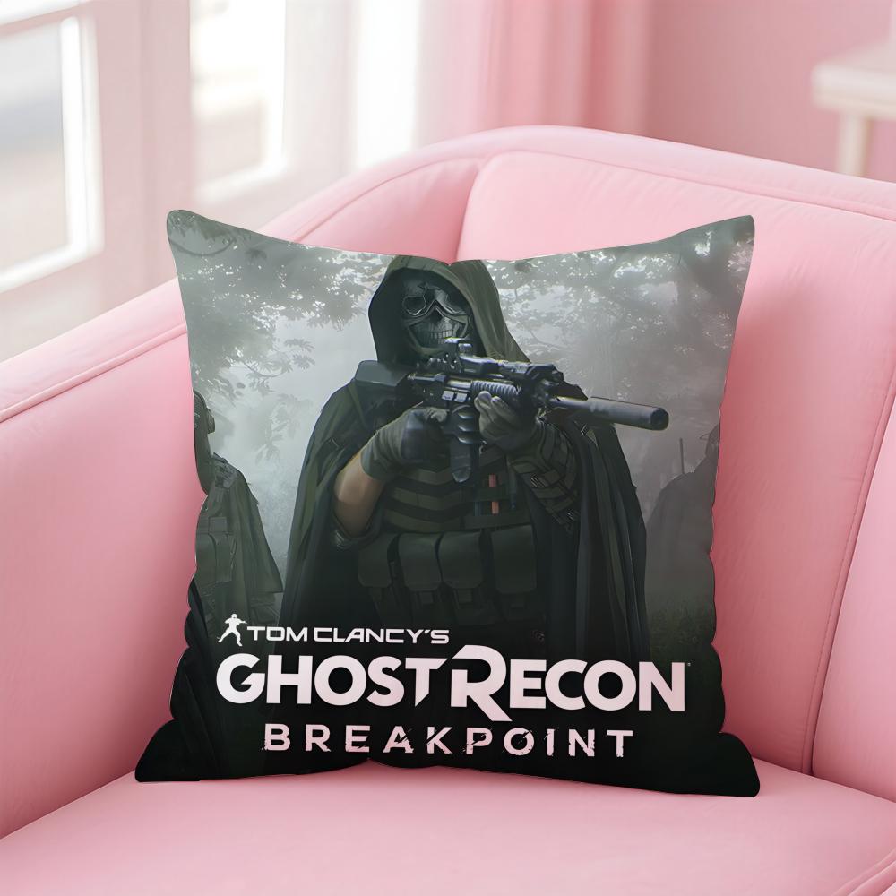 Tom Clancys GhostBreakpoint Cushion Cover Comfortable Reversible Pillow Cover Ideal For Car Sofa Bedroom & Beyond