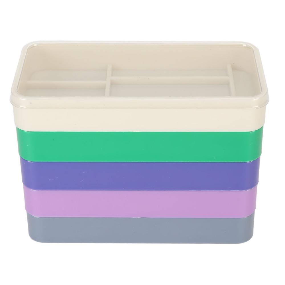 5 Layer Design Watch Parts Storage Box Colorful Compartments Round Shape Watch Tools Storage Box Portable Case Plastic Material