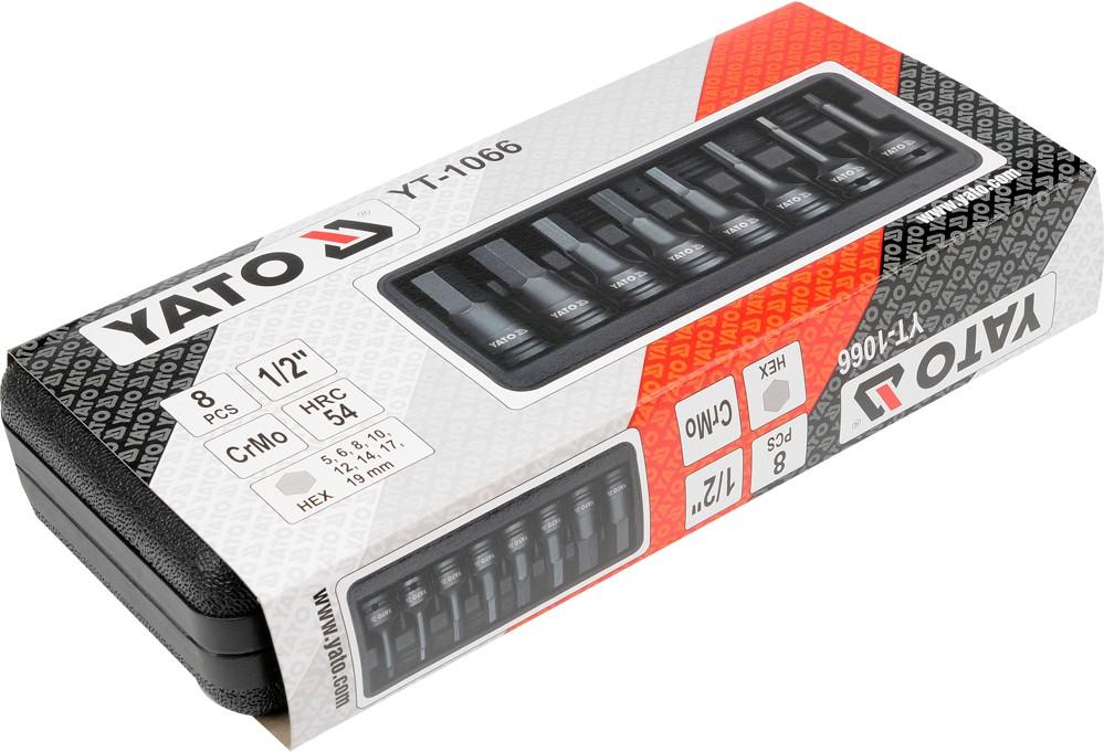 HEX IMPACT WRENCH SET 8 PIECES - YT-1066