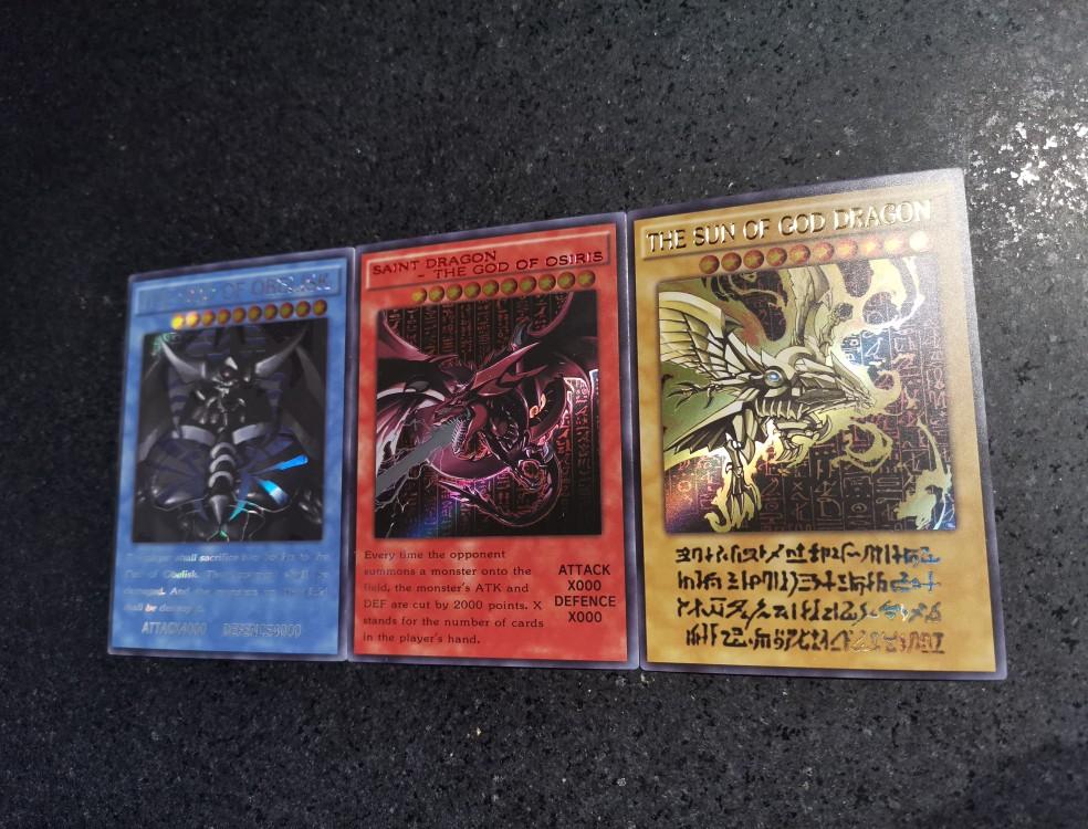 

3pcs/set Diy Yu-Gi-Oh! Self Control Collect Signature Trading Flash Card Anime Cartoon Present Durable High Quality