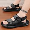 Sandals summer fashion thick sole stepping on shit feeling teen comfortable sandals casual wear wading travel beach shoes