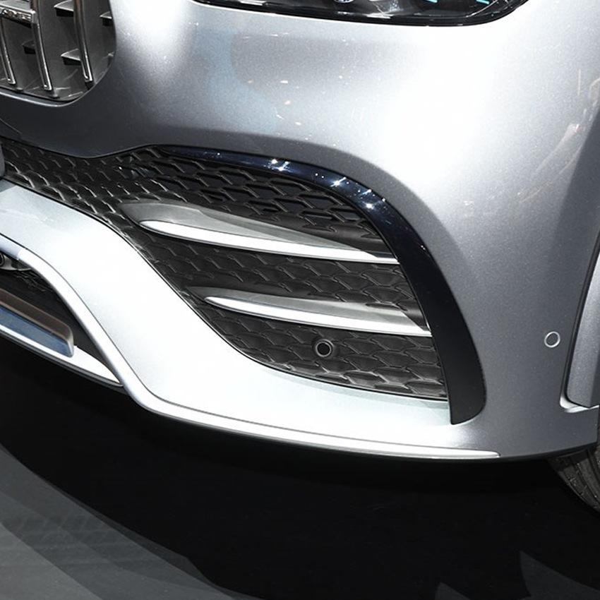For Mercedes-Benz GLE-class W167 GLE350 AMG 2019-2023 Front Bumper Splitter Fog Lamp Grill Spoiler Cover Air Vent Wind Knife