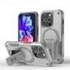 Popular Cool Rugged For Magsafe Charging Case For iPhone 17 Air 16E 15 14 13 12 Pro Max Wrist Strap Hidden Stand Anti-Drop Cover
