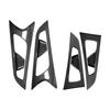 For Genesis G70 Inner Door Handle Bowl Cover Carbon Fiber Style Ide Door Panel Trim Stripe Interior Moulding