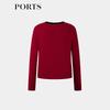 PORTS Women's Long Sleeve Wool Knit Pullover