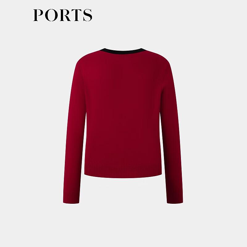 PORTS Women's Long Sleeve Wool Knit Pullover