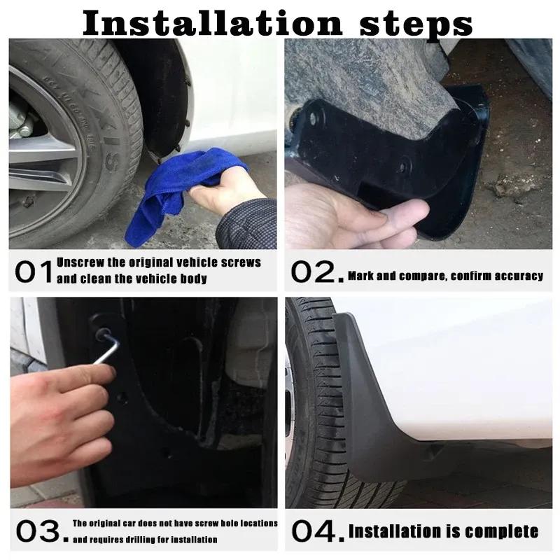 4pcs Car Mud Flaps for Geely Xingyue L Monjaro    KX11 Car Mudguards Splash Guards Fender Mudflaps Auto Accessories